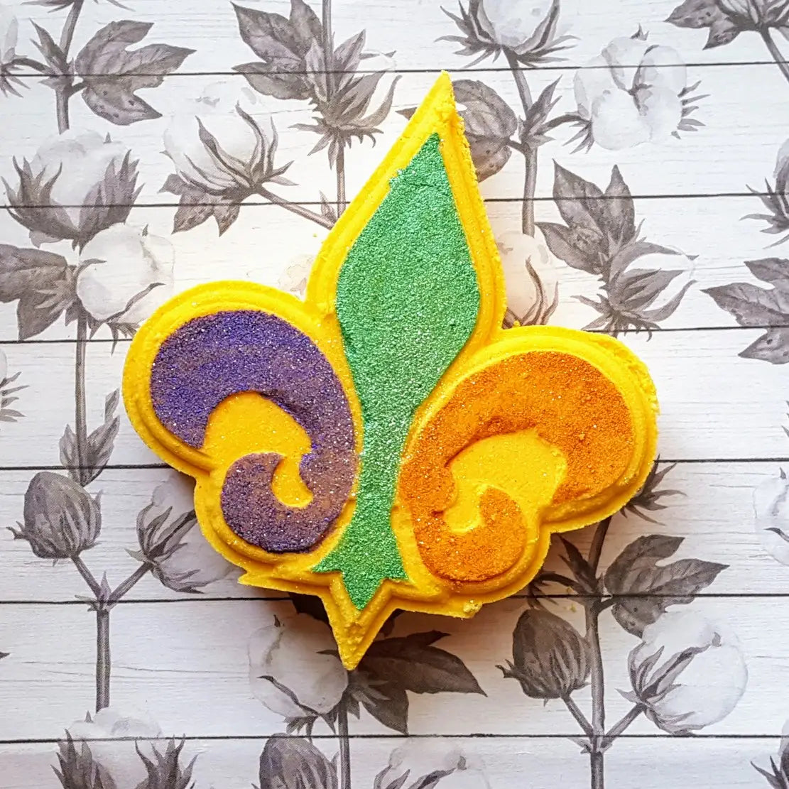 Fleur-De-Lis Mardi Gras BATH bomb